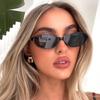 Yumomo retro dark brown oval Sven YK glasses concave shape plain artifact flat mirror junior high school student