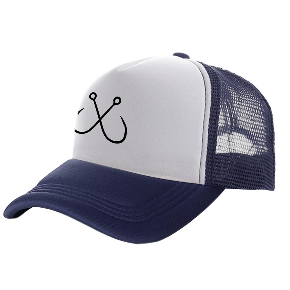 Fish Fishing Trucker Cap Fish Hunt Cap for Fisher Hook Baseball Cap Pike Fish Cool Summer Mesh Hats MZ
