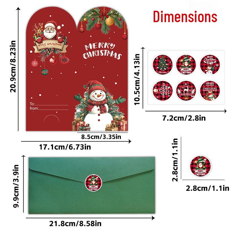 High-End Merry Christmas Money Clip Card Set