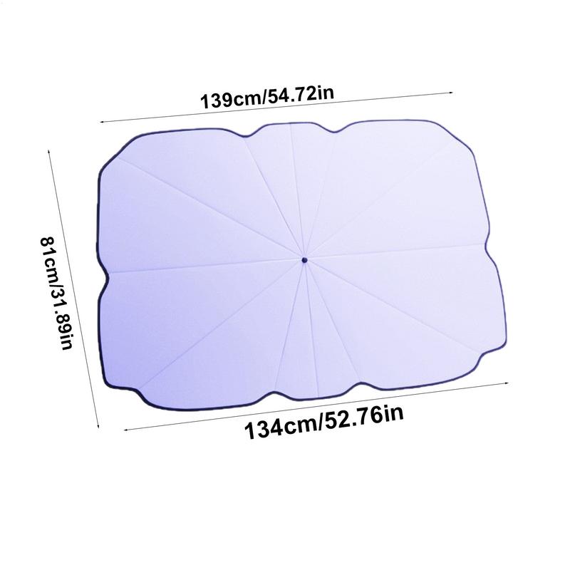 Car Windshield Sunshade Foldable Windshield Sun Shade Automotive Interior Accessories Window Screen For RV Safety Heat Camping