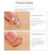 Flacons compte-gouttes rechargeables 5-100 ml avec couvercle rose, récipient cosmétique en verre rose, liquide d'aromathérapie pour pipette d'huile essentielle de massage