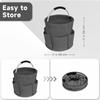 Foldable Gardening Tool Bag Portable Camping Picnic Storage Basket Home Storage Bag with Pockets
