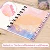 5 Tab DiscBound Dividers, Paper Index Dividers, Assorted Multi-Color, Junior Size Dividers for Discbound Planners or Notebooks
