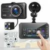 1080P 4-inch Touch Screen Dual Lens Front And Rear Optional Car DVR Dash Cam for Cars Night Vision Video Recorder Black Box