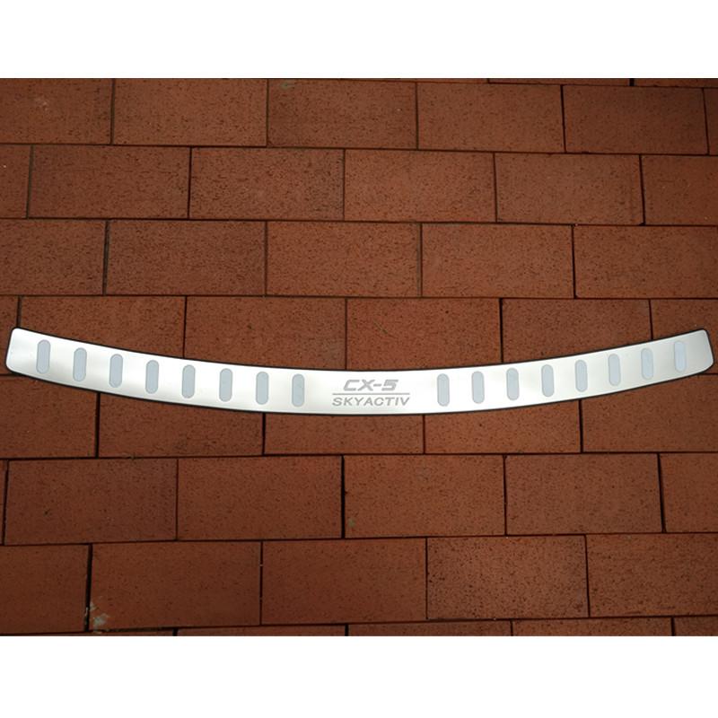 Car Styling Stainless Steel Ultra-thin Car Rear Bumper Protector Sill Trunk Tread Plate Trim for 2017- Mazda CX-5 CX 5