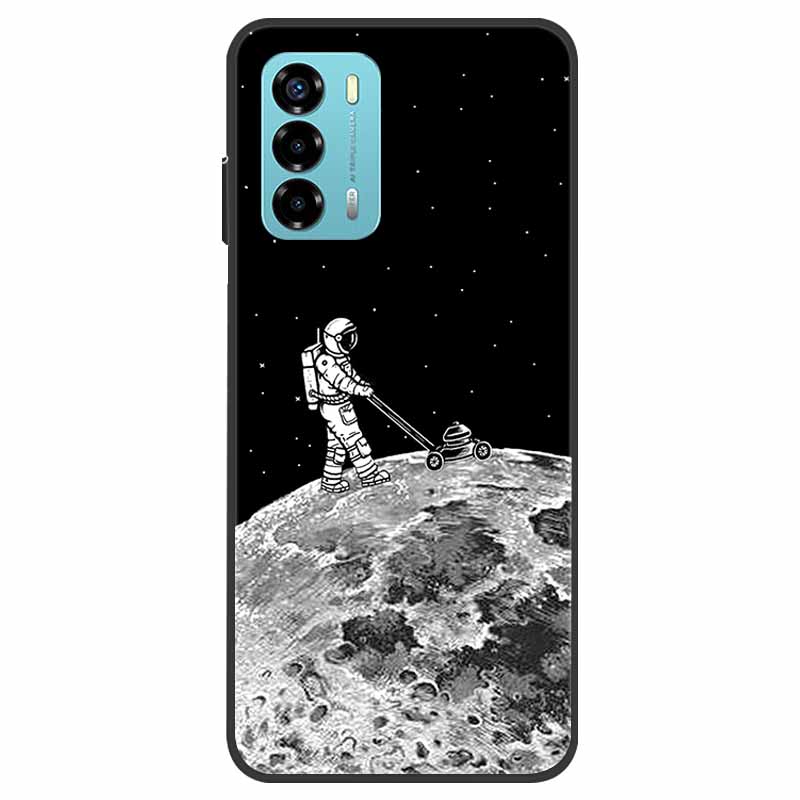 Custodia per ZTE Blade V40 Vita Fiore Marmo Nero Paraurti Morbido TPU Silicone Cover per ZTE V 40 Vita / Blade V40 Vita Custodie per Telefono