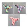 3 Pcs Leopard G String Womens Printed Thongs Ice Silk Seamless One Piece Ladies Sexy G-string Underwear Plus Size