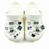 12PCS Fashion Shoe Charm Set Diamond Bear Letter Heart-shaped Bow Shoe Decorations Buckle for Sandals Clogs DIY Accessories Gift