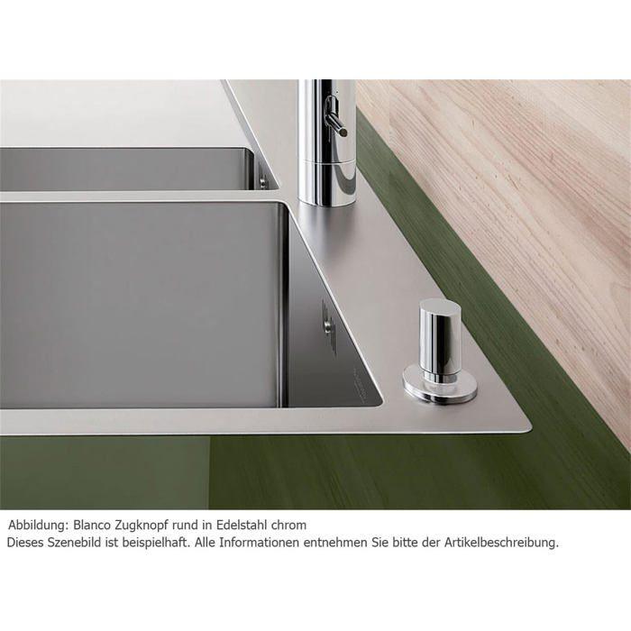 Robinetterie de salle de bain Blanco - 226 540 - Commande a distance ronde en acier inoxydable brosse (Metal)
