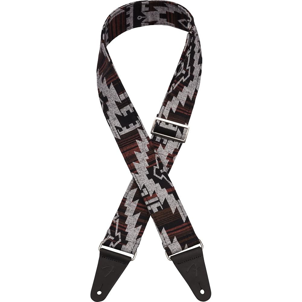 [Fender] Zion Strap, Black Aztec, 2  Free Size (American-made instrument strap)