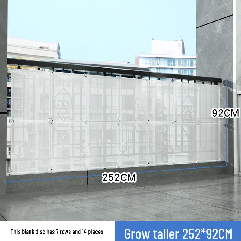 Balcony Privacy & Safety Screen: Rainproof, Dustproof, Pet-Protective Enclosed Railing