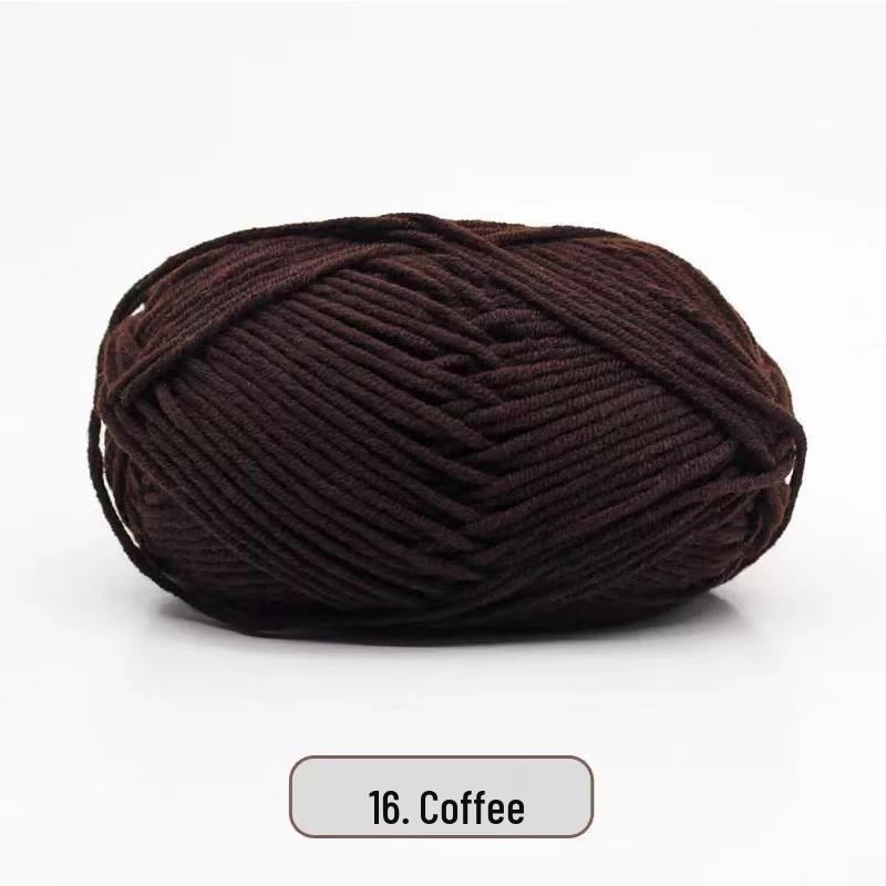 Milk Cotton Yarn Pack for DIY: Medium-Thick Scarf, Crochet Slippers, Handmade Knitting Bags