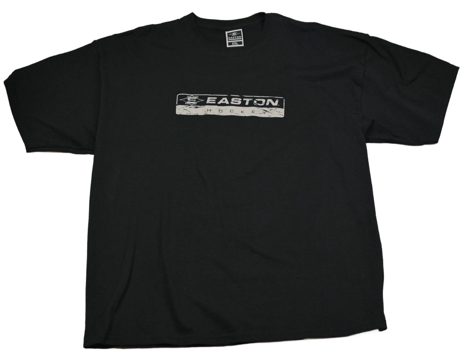 

Easton Bladz Adult Short Sleeve Black Hockey 100% Cotton T-shirt Mens Tees Top in XXL XL