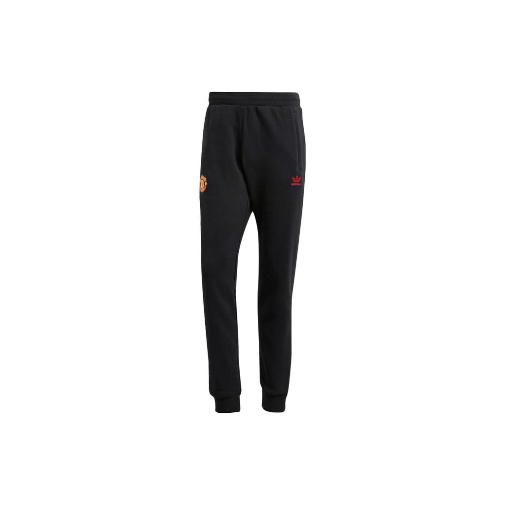 Adidas Manchester United Essentials Pletené Jogger Kalhoty FW23 Pánské Spodní díly Černá IK8709