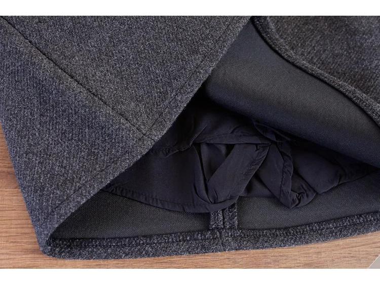 Korean Style Retro Wool Blend A-line High Waist Short Skirt - Women's Trendy, Comfortable Spring/Autumn Inner Wear