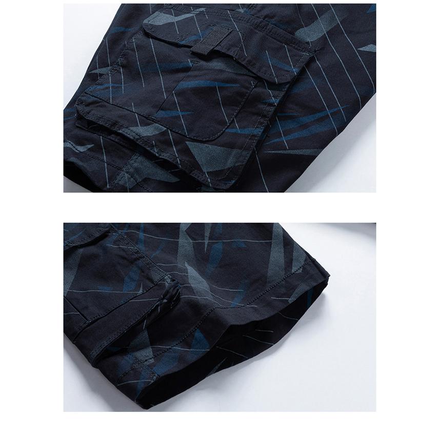 Summer New Cargo Shorts Pure Cotton Men Casual Camouflage Outdoor Military Shorts Loose Work Army Tactical Shorts Men