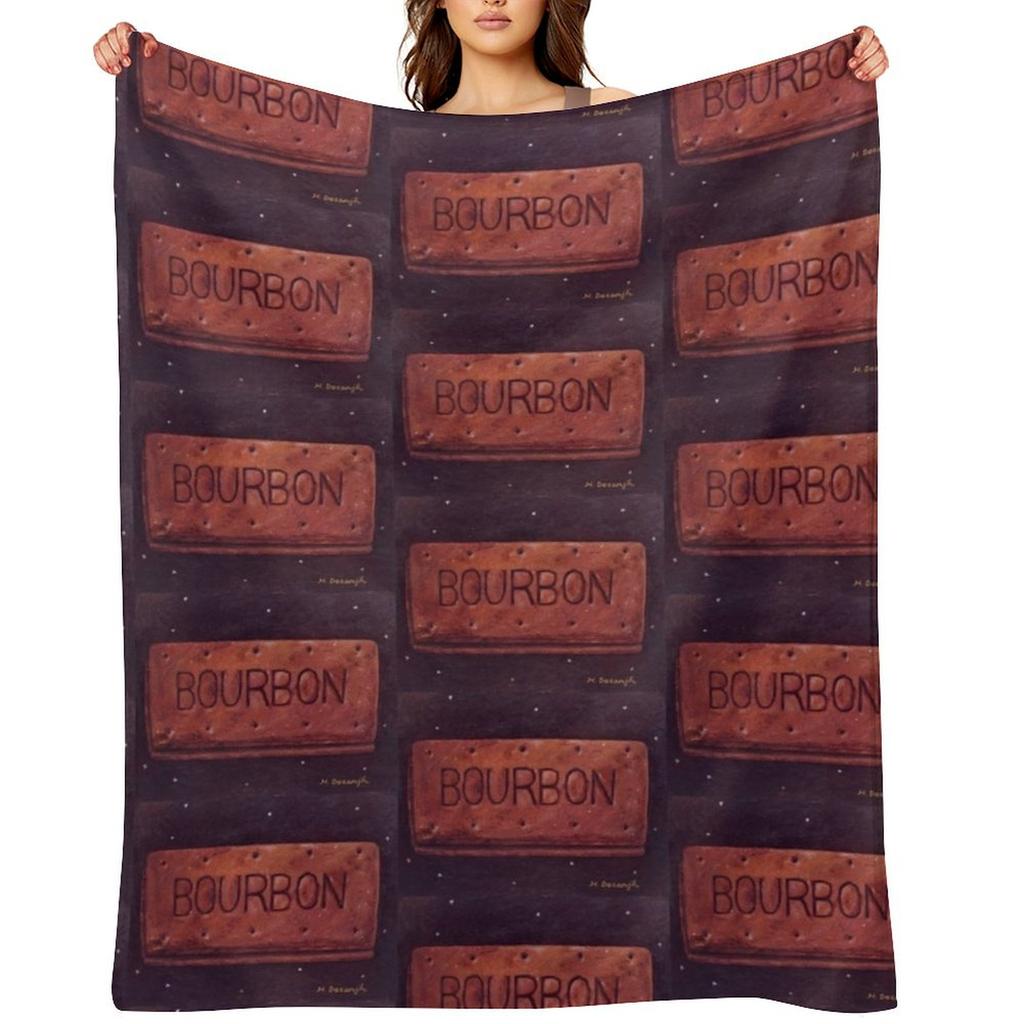 Bourbon Biscuit Throw Blanket Giant Sofa Luxury Polar for Babies Blankets
