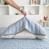 Putetrekk med strikkbånd Reiseputetrekk Sklisikkert Vattert Vaffelputetrekk Beskytt mot støv Svette Og Flekker for Hybel Hjem Soverom