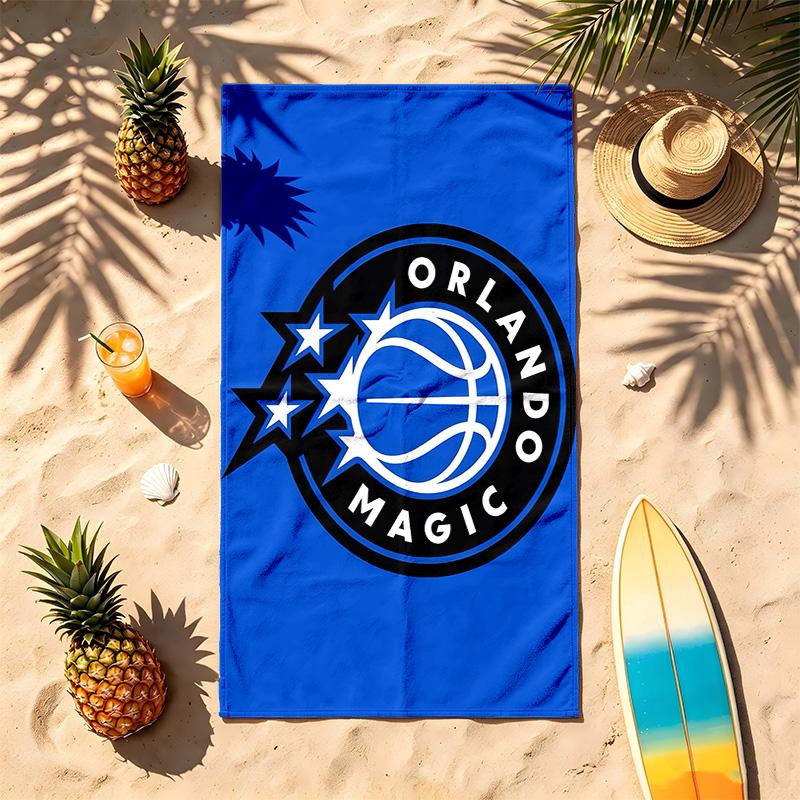 Orlando Magic (5) Theme Beach Towel Sand Resistant Soft And Comfortable Suitable For The Pool Camping Yoga And Diving A Travel
