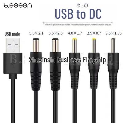 Cablu de încărcare USB la DC, sursă de alimentare 5V cu mai mulți conectori (5,5 mm, 3,5 mm, 2,5 mm, 4,0 mm, 2,0 mm)