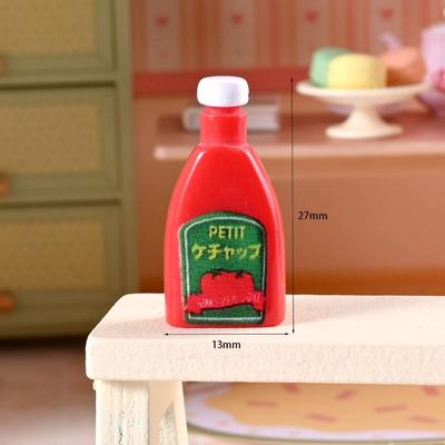 Doll House Simulation Bear Jam Bottle Doll House Mini Mini Food Play Model Shooting Props