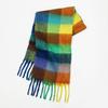 Premium Color Plaid Scarf Women's Winter Warm Scarf Mohair Thickened Scarf Versatile Shawl