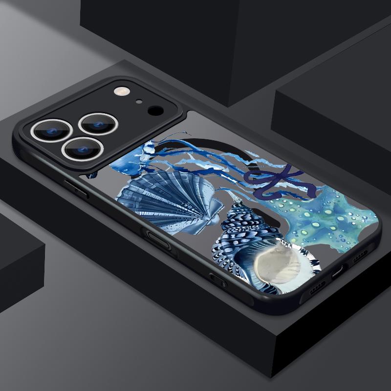 Dolphins Turtles Magnetic Phone Case For iPhone Air 17 16 15 14 Pro Max 13 12 Pro Max 11 16 Plus Magnet Soft Edge Acrylic Cover