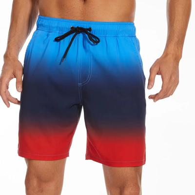 Summer New Men's Shorts Fashion Vacation Beach Pants Men's Plus size Four-Corner Qmilch Lining