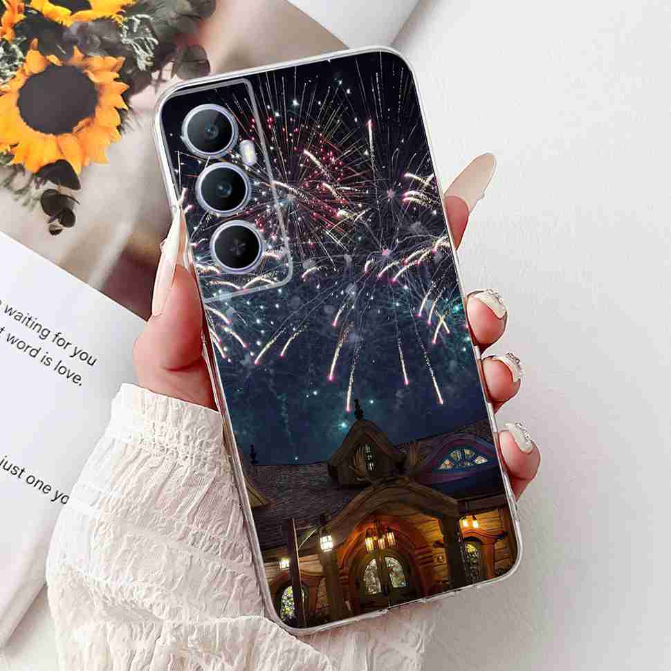 For Realme C65 Case Cute Cartoon Butterfly Cover Soft Silicone Phone Case Fundas For Realme C 65 C65 RealmeC65 4G Bumper