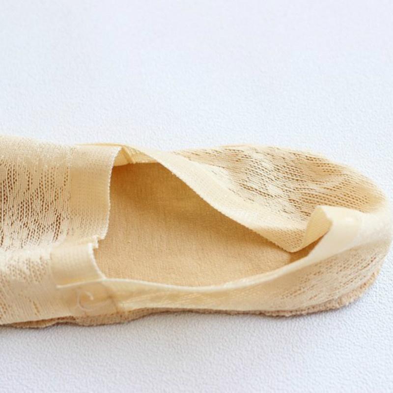 (5 Pairs/Set) Women's Lace Shallow Mouth Invisible Ankle Boat Socks Casual Comfortable Silicone Antiskid Socks