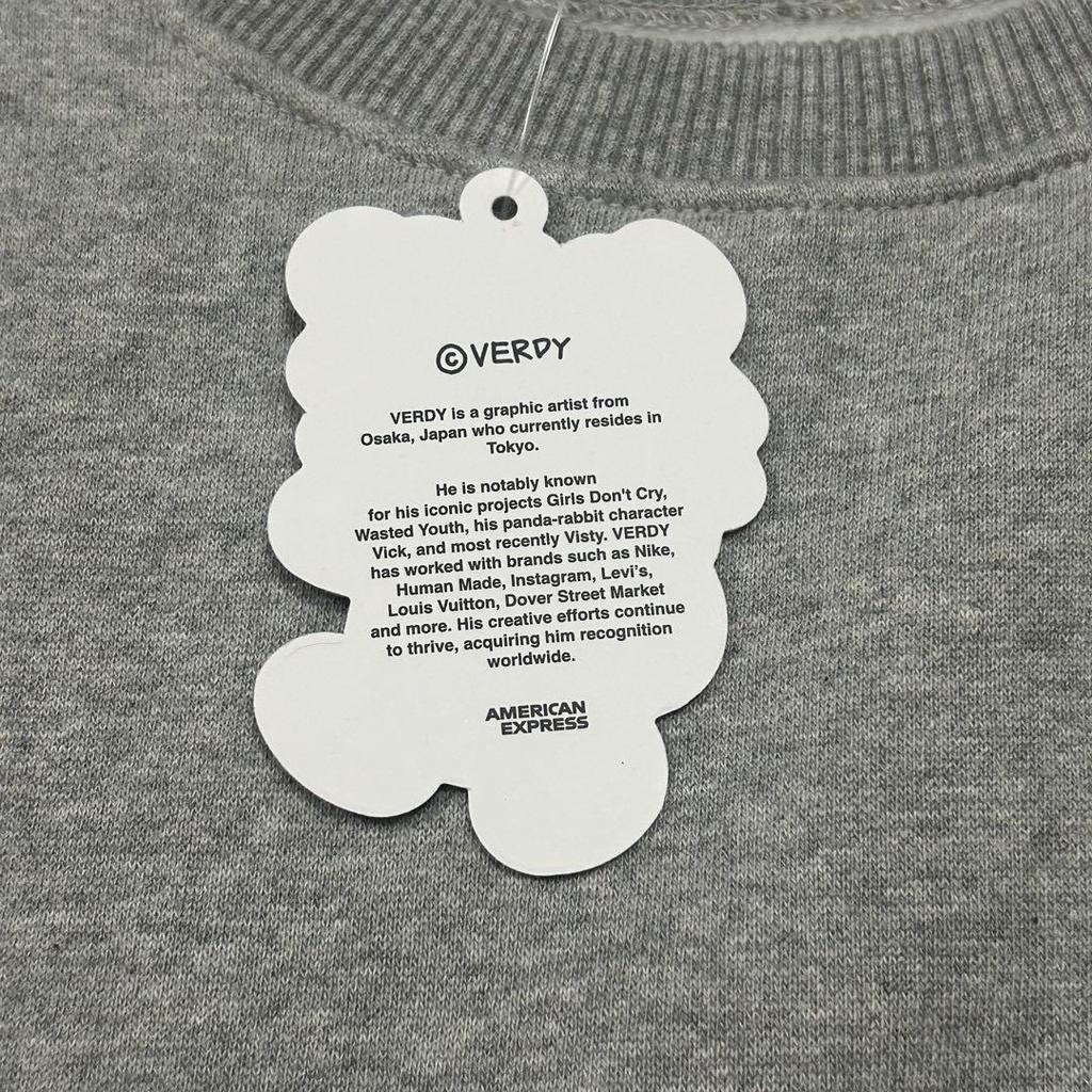 [USED] BLACKPINK X VERDY Sweatshirt, Gray, Size L