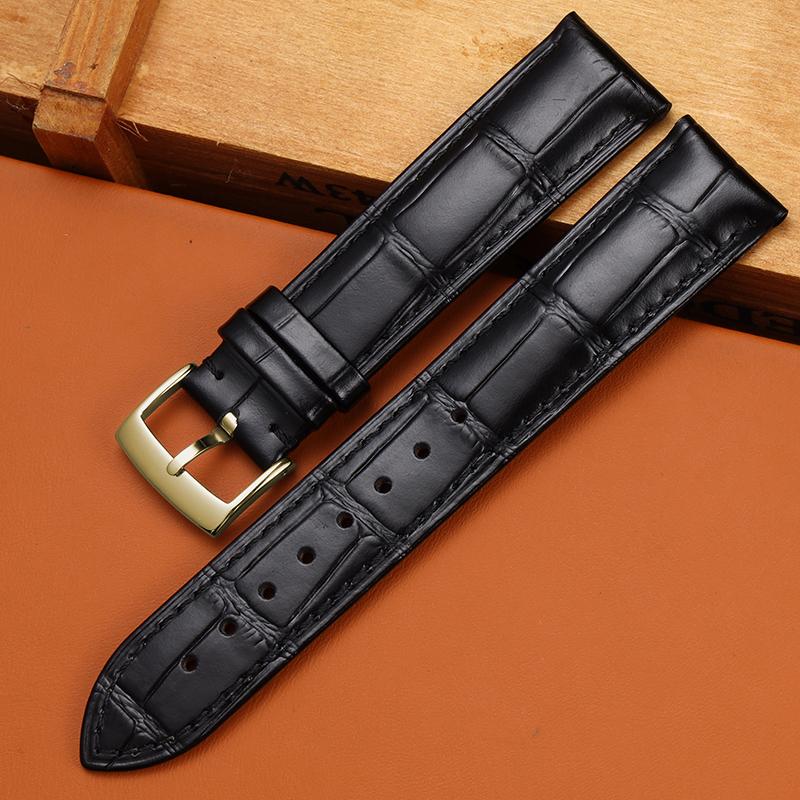 Классический кожаный ремешок для мужских часов Omega SEAMASTER DE VILLE 424 — фото 11