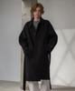 Decoroso Trium Balmacaan Wool Robe Coat [Black]