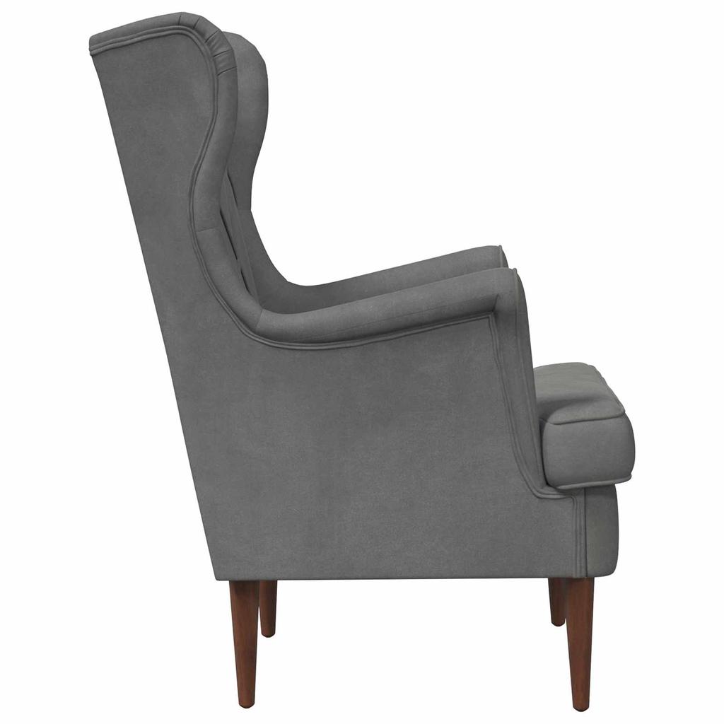 Armchair Dark Grey Velvet