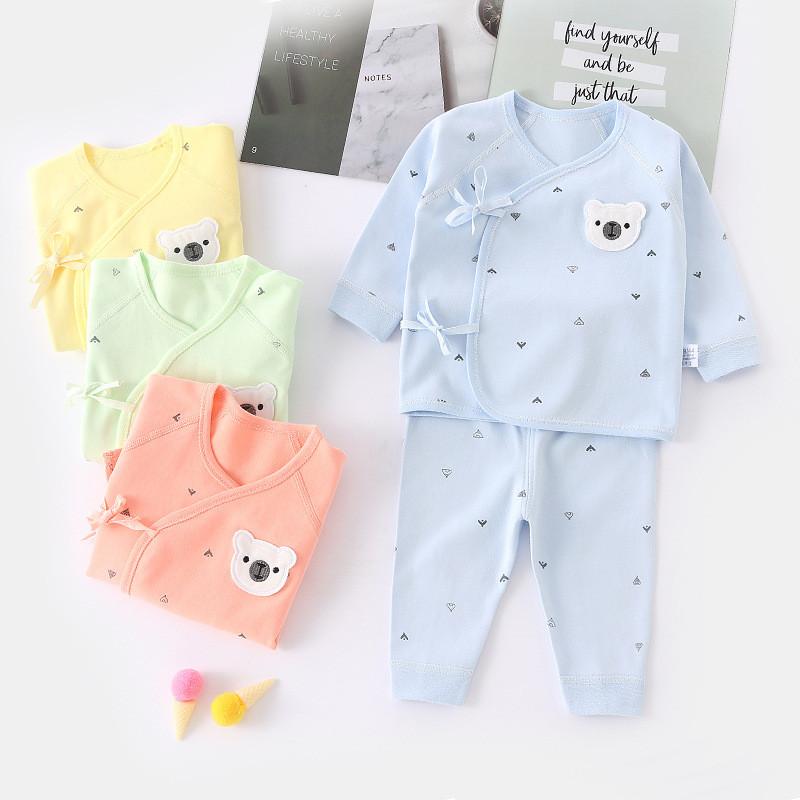 Baby Cotton Sleeveless Romper Set With Animal Pattern For Newborns