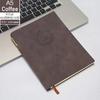 A5 Retro Leather Office Notepad with Pen Printing Travel Diary Business Men Notebook Students School Supplies Korean Stationery