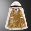 Men's Casual Fleece-Lined Cotton Vest with Shawl Collar & Multi-Pocket Design