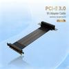 90° Left Desktop PC PCI-E 3.0 8X Extension Cable for PCIE 8X Network Card Adapter