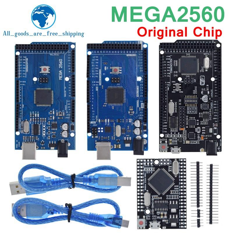 TZT MEGA2560 MEGA 2560 R3 (ATmega2560-16AU CH340G) Placa de desenvolvimento AVR USB MEGA2560 para arduino