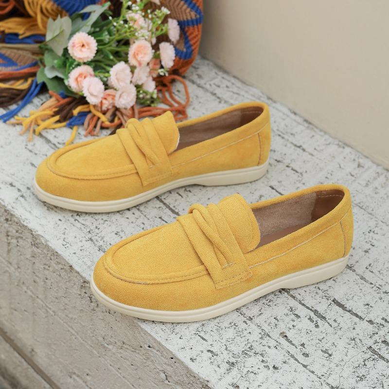 Women’s Round-Toe Slip-On Loafers Flat Casual Shoes