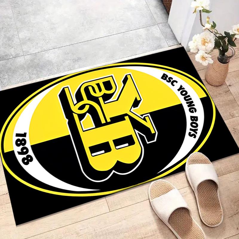 BSC YOUNG BOYS Polyester Carpet, Soft Indoor Mat for Office Chair, Living Room, Computer Desk - Decorative Home Office Rug Design