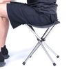 Folding Stool 4-legged with Storage Bag Mini Durable Stainless Steel Fishing Chair for Outdoor