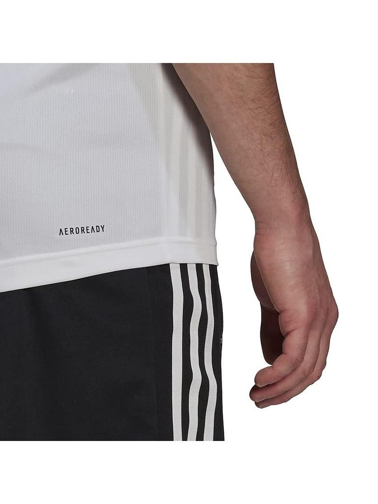 Adidas Sleeveless Tank D2M White Equivalent to Japanese Size 2L Men's Top, 3-Stripes, (GM2158),