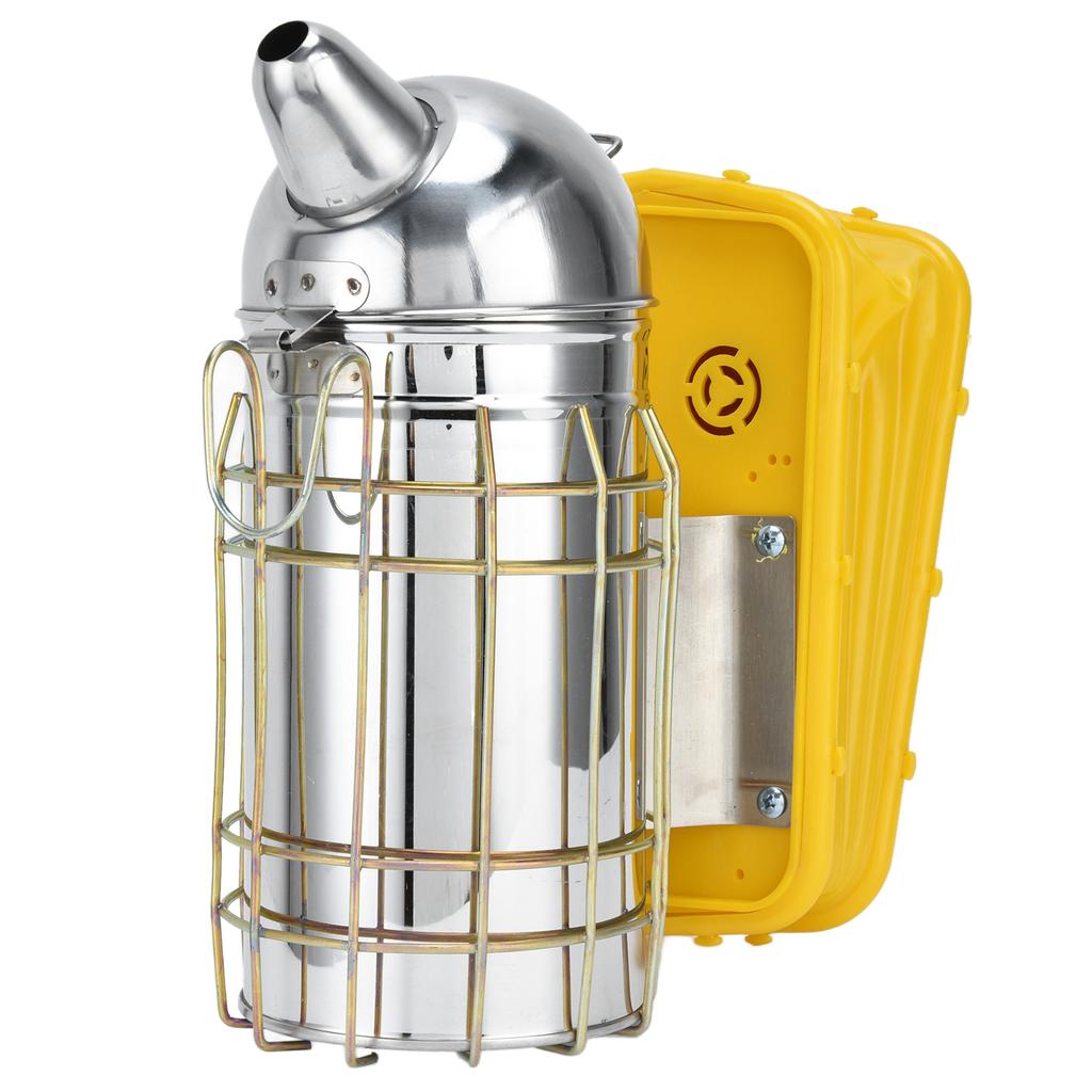 Pointed Beehive Smoker with Heat Protection Board Stainless Steel Bee Smoker for Bee House