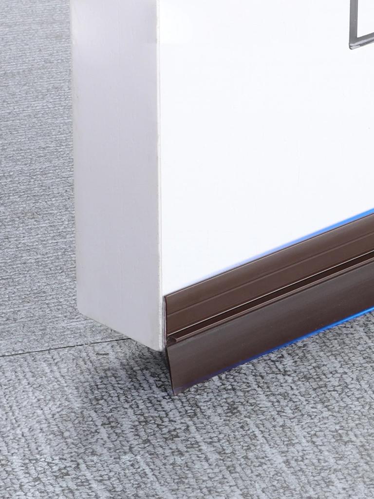 90x4cm Door Sealing Strips Plastic Waterproof Self-Adhesive Solid Color Door Bottom Seal for Soundproof Insect and Windproof
