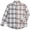 Unisex Black-Brown Plaid Long-Sleeve Shirt