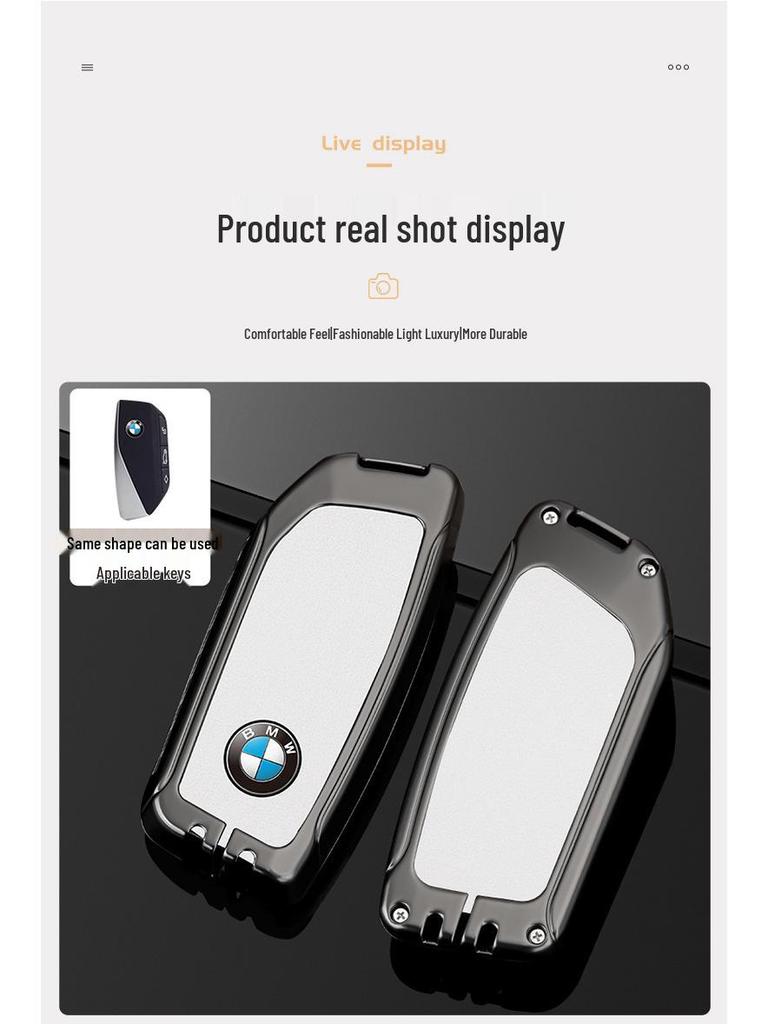 Compatible LCD Key Case for BMW 7 Series, 5 Series, X5, X7, 535Le, 740 Models