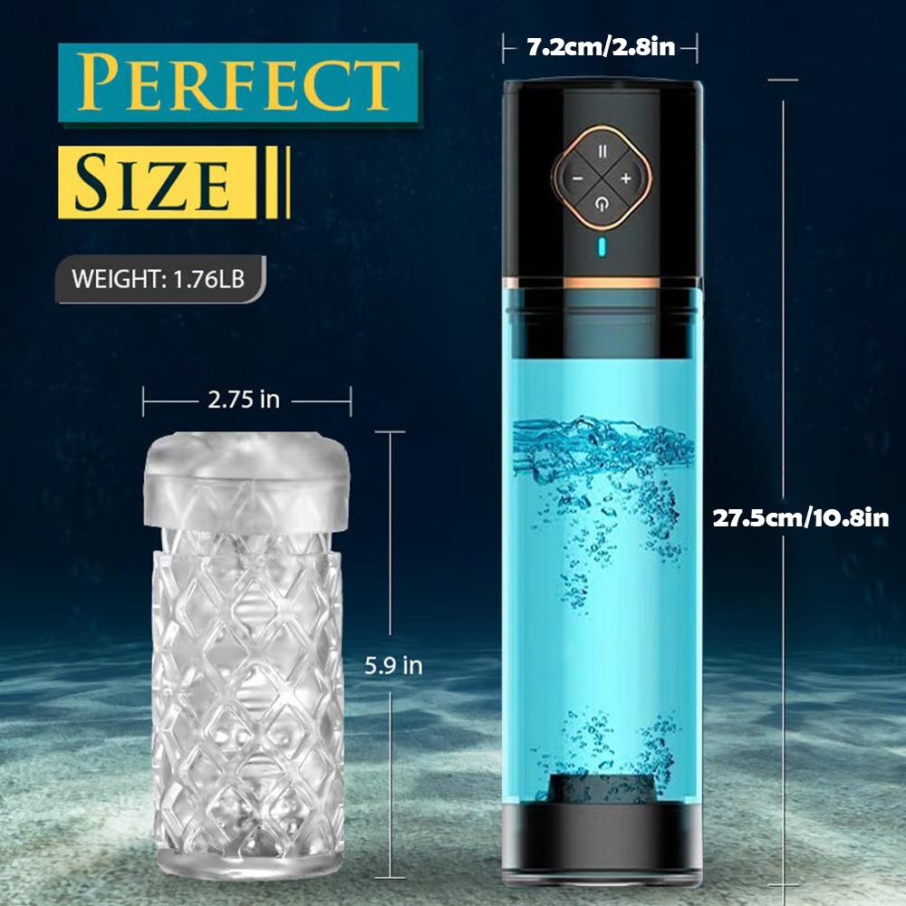Automatic Water Penis Pump Sex Toy Male Electric Penis Training Enlargement Extender Stronger Bigger Erection Adult Sex Pleasure