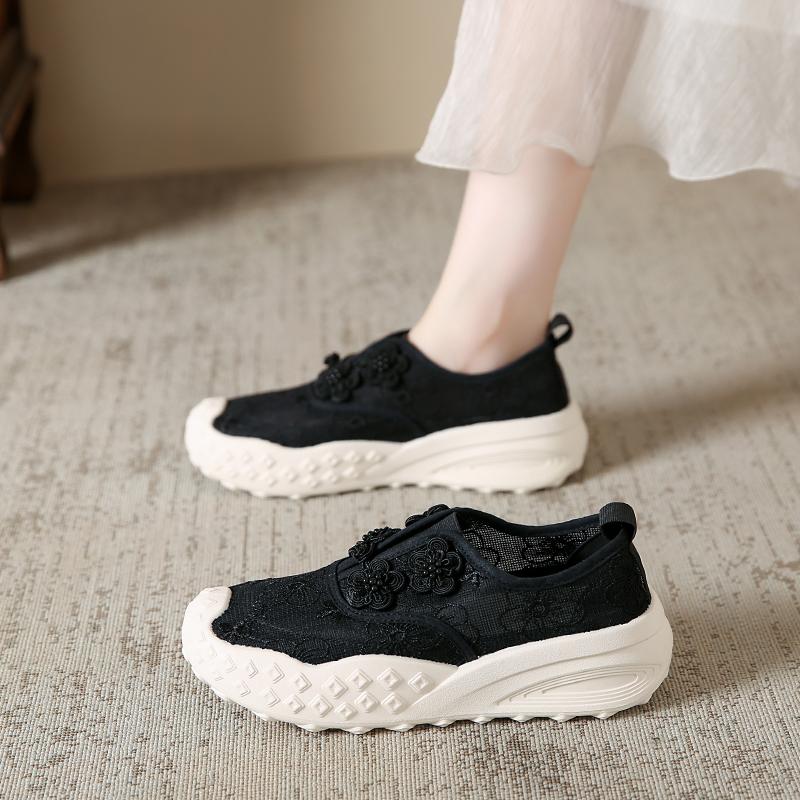 CRLAYDK Women's Lace Loafers Driving Moccasins Casual Slip On Comfort Ladies Lightweight Sneakers Walking Flats Work Shoes