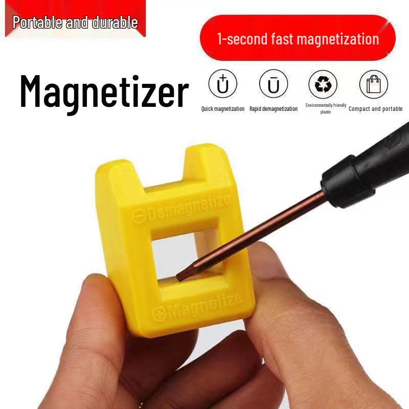 Magnetic Screwdriver Set with Charger, Demagnetizer, and Bit Attachments
